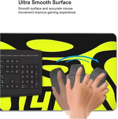F1 LN4 LandoNorris Computer Mat for Desk (36x12Inches) Keyboard Mouse Desktop Laptop Protector - Green Blob in Saudi Arabia