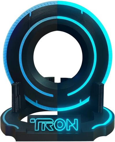 Futuristic Identity Disk Display with Stand Inspired by Tron Disc in Saudi Arabia
