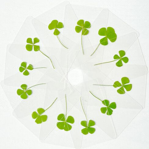 12 Sheets Four Leaf Clover Bookmarks - St. Patrick's Day Bulk Gifts, Good Luck Charms for Wallet, Books, or Coworkers, 4 Leaf Clover Lucky Cards for Gifting in Saudi Arabia