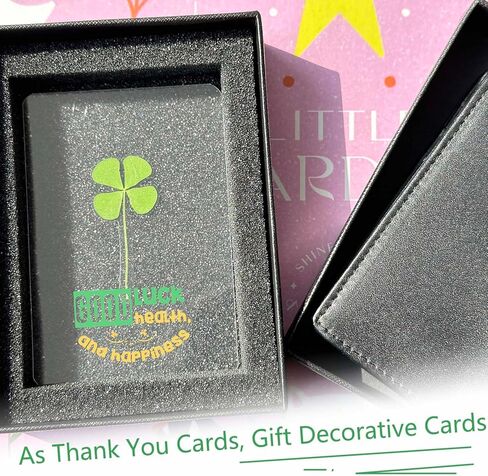 12 Sheets Four Leaf Clover Bookmarks - St. Patrick's Day Bulk Gifts, Good Luck Charms for Wallet, Books, or Coworkers, 4 Leaf Clover Lucky Cards for Gifting in Saudi Arabia