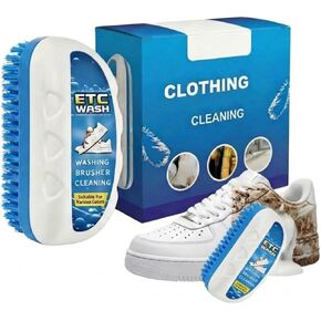 مجموعة تنظيف الأحذية الرياضية الكل في 1 من WubbaLubba - فرشاة تنظيف أحذية السفر 3 في 1 مع سائل، فعالة على النعال المطاطية البيضاء والجلد، آمنة للأحذية الرياضية وأحذية التنس والجولف - محمولة ولا تحتاج إلى ماء in Kuwait