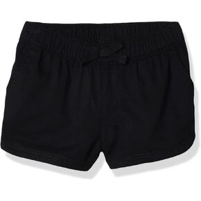 The Children's Place Baby Girls' and Toddler Tie Front Denim Pull On Shorts, Light 90s/Black 2-Pack, 18-24 Months in Saudi Arabia