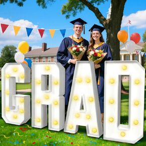 2026 Graduation Decorations 3FT Large PRE-CUT Light Up 2026 Marquee Numbers Kit DIY Foam Board Mosaic Sign for Class of 2026 Back to School Party Birthday Wedding Christmas Indoor Outdoor Decor in Kuwait