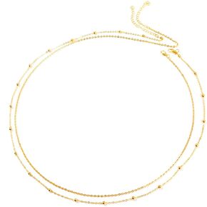 Gold Belly Chain Waist Chains for Women Sexy Bikini Waist Beads Body Chain Belt Summer Beach Jewelry Rave Accessories Stainless Steel Boho Body Jewelry Gifts in Kuwait