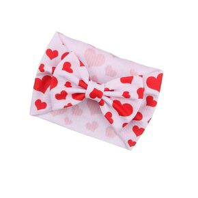 Valentine's Day Headband Turban with Bow for Baby Girls Hair Band Bowknot JHV12 (B1-Turban) in Saudi Arabia