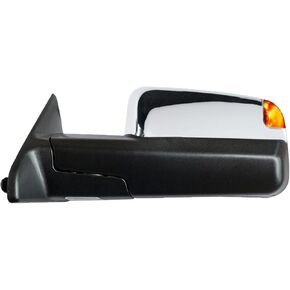 Passenger Right Side Towing Mirror fit for 09-18 Dodge Ram 1500 2500 3500 Power Heated Puddle Lamp Turn Signal Light Pickup Truck Tow Mirror RH Chrome in Kuwait