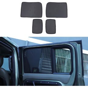 ستائر الشمس للنافذة الخلفية متوافقة مع Land Rover Defender 90 110 130 2020-2025+، غطاء شبكي لشاشة النافذة الجانبية للسيارة الخلفية in Kuwait
