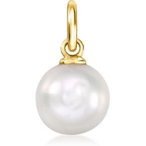 Pure Collection by Ross-Simons 7-7.5mm Cultured Pearl Charm in 14kt Yellow Gold in Kuwait