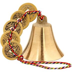 Chinese Feng Shui Bell for Wealth and Safe, Feng Shui Element,Pendant Coins for Peace and Success Good Luck Car Door Hanging Pendant Chime in Saudi Arabia