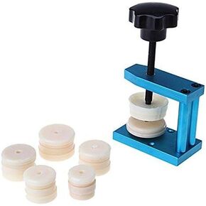 غطاء خلفي أمامي كريستالي للساعة، أداة إصلاح الضغط لصانع الساعات مع 12 قالب (لون عشوائي) in Kuwait