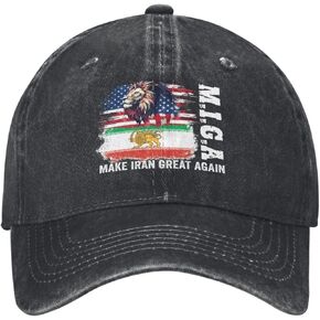Iran Revolution 2026 Hat hat Free Iran 2026 Iranian Flag with Lion Retro Cotton Cap Black in Kuwait