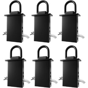 6 Pack Heavy Duty 1/2" Stake Pocket D Rings,12,000 lbs Break Strength Adjustable Tie Down Anchors for Flatbed Trucks & Utility Trailers | 4 Hole Adjustment in Kuwait