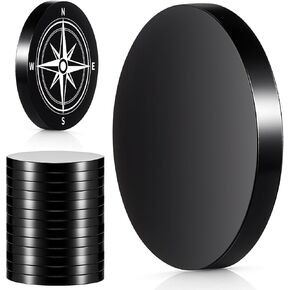 20 Pack 1 1/4" 304 Stainless Steel Coin Blanks Heavy Duty 1/8" Thick Blank Challenge Coins for Laser Engraving Hand Stamping DIY Crafts Birthday Commemorative Collection (Black) in Kuwait