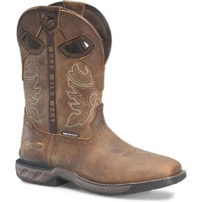 PHANTOM RIDER Men's Wilmore 11" Waterproof Wide Square Toe Roper Boot in Kuwait