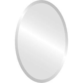 Custom Cut Mirror, Oval Mirrors - 3/16-1/4" Thick - Bevel Polish Edge, America Mirror in Kuwait