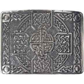 إبزيم حزام متقاطع سلتيك عتيق - إبزيم حزام المرتفعات الاسكتلندي التقليدي بتصميم متشابك in Kuwait