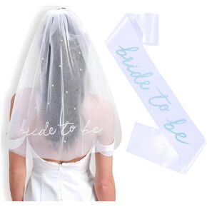 حجاب الزفاف Bride to Be حجاب مطبوع عليه رقائق ذهبية لحفلات العزوبية وحفلات الزفاف وحفلات الزفاف وحفلات الخطوبة in Kuwait