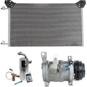 مجموعة ضاغط مكيف الهواء البديلة مصممة لسيارة كاديلاك إسكاليد ESV (6.0L V8) 2004 - للموديلات التي لا تحتوي على مكيف هواء خلفي، حامل خرطوم بمسامير in Kuwait