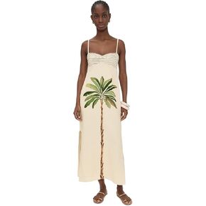 فستان طويل بطباعة استوائية للنساء، طباعة استوائية، L in Kuwait