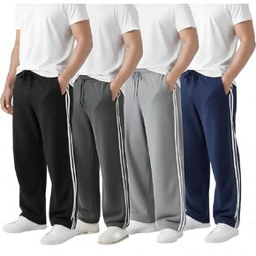 بنطال مبطن بالصوف للأطفال الأولاد برباط، بنطلون رياضي دافئ، 4 قطع، 4-16 سنة in Kuwait