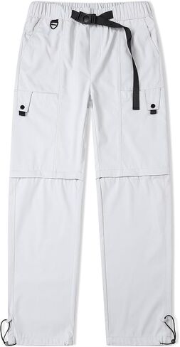 Cromoncent Men's Convertible Zip Off Cargo Pants Water Resistant Outdoor Hiking Pants in Saudi Arabia