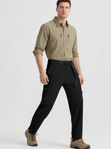 Cromoncent Men's Convertible Zip Off Cargo Pants Water Resistant Outdoor Hiking Pants in Saudi Arabia