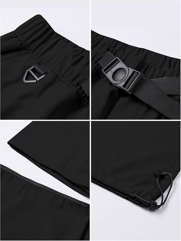 Cromoncent Men's Convertible Zip Off Cargo Pants Water Resistant Outdoor Hiking Pants in Saudi Arabia