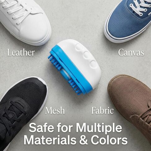 مجموعة تنظيف الأحذية الرياضية الكل في 1 من WubbaLubba - فرشاة تنظيف أحذية السفر 3 في 1 مع سائل، فعالة على النعال المطاطية البيضاء والجلد، آمنة للأحذية الرياضية وأحذية التنس والجولف - محمولة ولا تحتاج إلى ماء in Kuwait