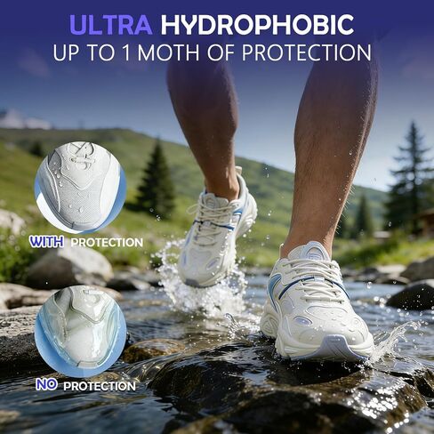 بخاخ واقي للأحذية 13.5 أونصة، حماية نانو مقاومة للماء للمطر والبقع للأحذية الرياضية والجلد وجلد النوبوك والجلد السويدي والقماش in Kuwait