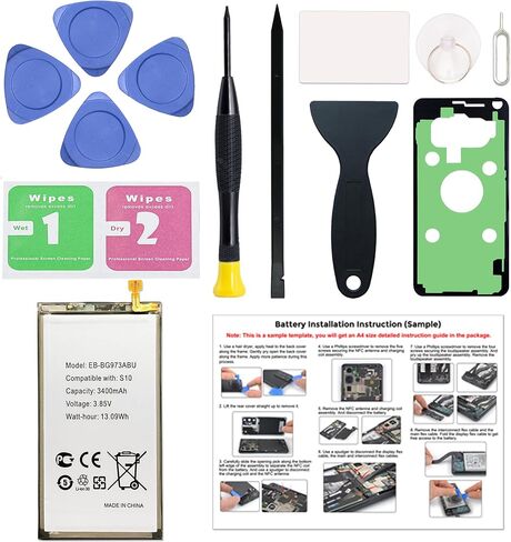 for Galaxy A54 5G / A34 5G Cellphone Battery Replacement Kit EB-BA546ABY, with Installation Guide & Repair Tools in Saudi Arabia