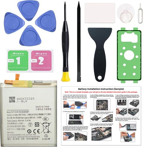 for Galaxy A54 5G / A34 5G Cellphone Battery Replacement Kit EB-BA546ABY, with Installation Guide & Repair Tools in Saudi Arabia