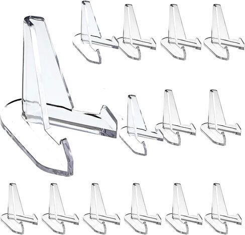 30 Packs Acrylic Easel Stands Clear Mini Coin Display Thickened Version Sports Card Holder for Air-Tite Coins Graded Card Photo Display,2.16 Inch Tall in Saudi Arabia