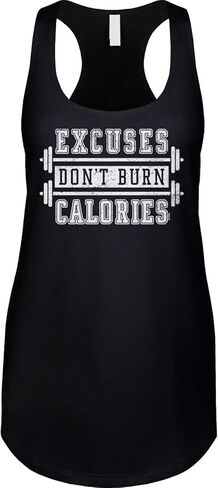 Blittzen Excuses Dont Burn Calories Ladies Tank in Saudi Arabia