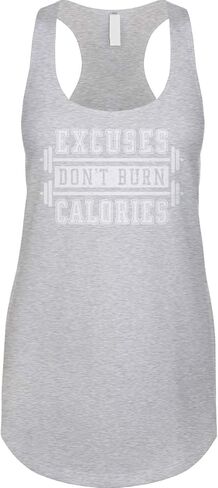 Blittzen Excuses Dont Burn Calories Ladies Tank in Saudi Arabia
