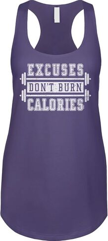Blittzen Excuses Dont Burn Calories Ladies Tank in Saudi Arabia