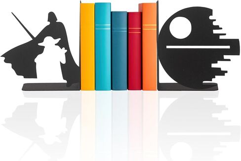 الأبطال الخارقين الدفتين المعدنية للأطفال، حاملي الكتب تحت عنوان حرب النجوم، دعم الكتب الزخرفية لغرفة الأطفال، دعم كتاب أبطال الرسوم المتحركة، هدية رائعة للأبطال الخارقين للأطفال in Kuwait