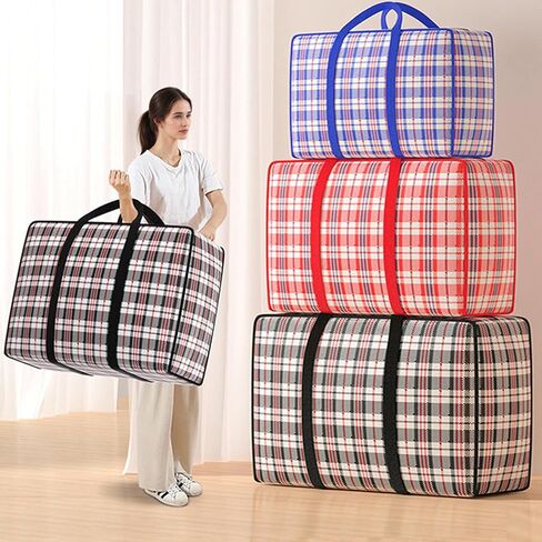 Extra Large Duffle Bag - Waterproof Moving & Travel Luggage, Lightweight Clothing Storage Bags,Large Red in Saudi Arabia