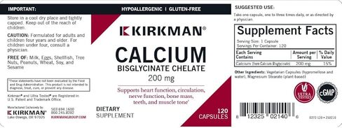 Kirkman Calcium Without Vitamin D Bio Max Series 200 Mg Capsules in Saudi Arabia
