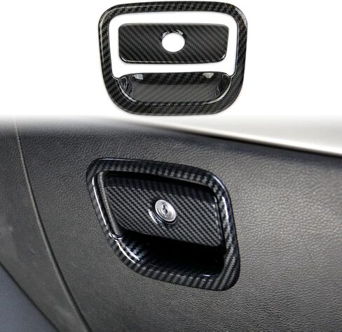 crosselec Carbon Fiber Glove box handle Switch Cover Trim For Dodge Durango 2011-2022 black in Saudi Arabia