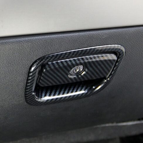 crosselec Carbon Fiber Glove box handle Switch Cover Trim For Dodge Durango 2011-2022 black in Saudi Arabia
