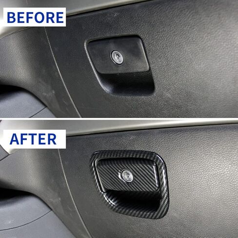 crosselec Carbon Fiber Glove box handle Switch Cover Trim For Dodge Durango 2011-2022 black in Saudi Arabia