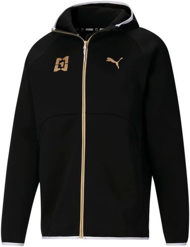 جاكيت PUMA رجالي Mikey Dime ملابس خارجية رياضية كاجوال برباط - أسود in Saudi Arabia