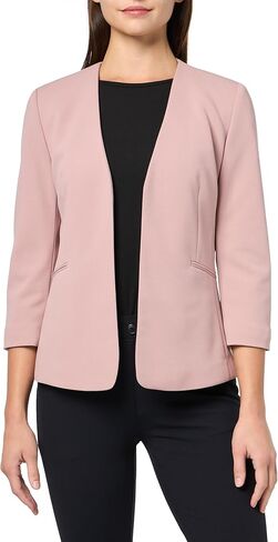 Calvin Klein Women's Open Front Collarless Front Pocket Jacket in Saudi Arabia