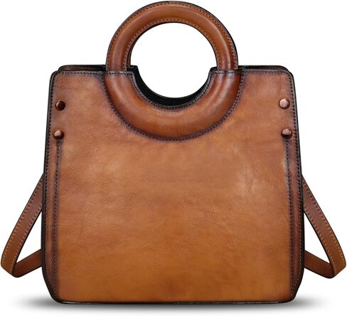 Genuine Leather Satchel for Women Leather Handbag Top Handle Bag Handmade Purse Vintage Tote Bag Crossbody Hobo Purse in Saudi Arabia