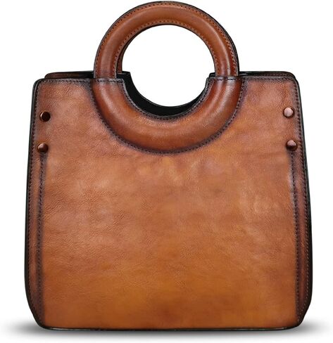 Genuine Leather Satchel for Women Leather Handbag Top Handle Bag Handmade Purse Vintage Tote Bag Crossbody Hobo Purse in Saudi Arabia