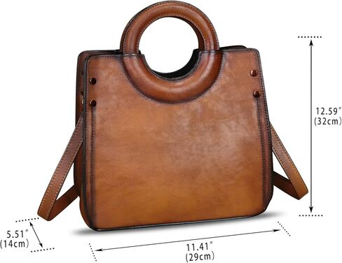 Genuine Leather Satchel for Women Leather Handbag Top Handle Bag Handmade Purse Vintage Tote Bag Crossbody Hobo Purse in Saudi Arabia