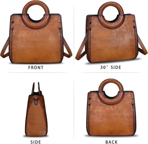Genuine Leather Satchel for Women Leather Handbag Top Handle Bag Handmade Purse Vintage Tote Bag Crossbody Hobo Purse in Saudi Arabia