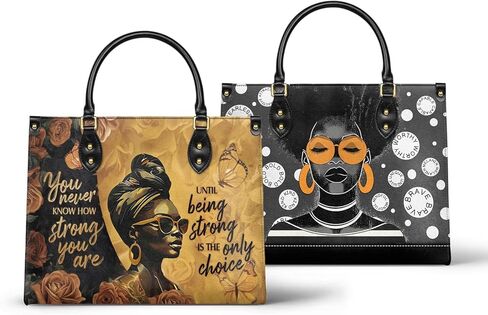 حزمة Afroyla: حقائب يد Siyanda & Fahari أحادية اللون - مجموعة من قطعتين، جلد نباتي فاخر متوسط ​​الحجم، هدية للنساء، Mon in Kuwait