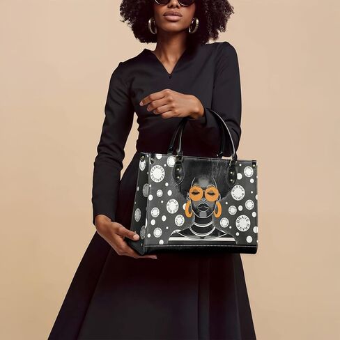 حزمة Afroyla: حقائب يد Siyanda & Fahari أحادية اللون - مجموعة من قطعتين، جلد نباتي فاخر متوسط ​​الحجم، هدية للنساء، Mon in Kuwait