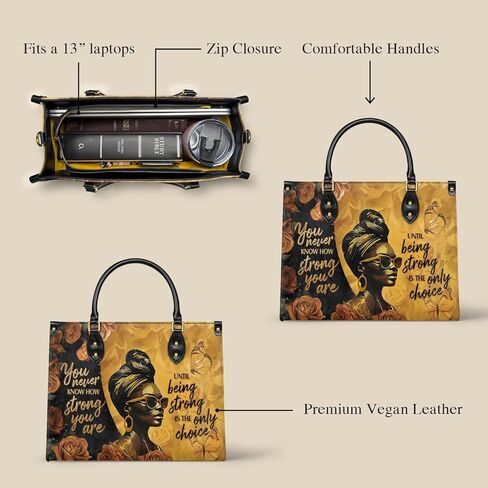 حزمة Afroyla: حقائب يد Siyanda & Fahari أحادية اللون - مجموعة من قطعتين، جلد نباتي فاخر متوسط ​​الحجم، هدية للنساء، Mon in Kuwait